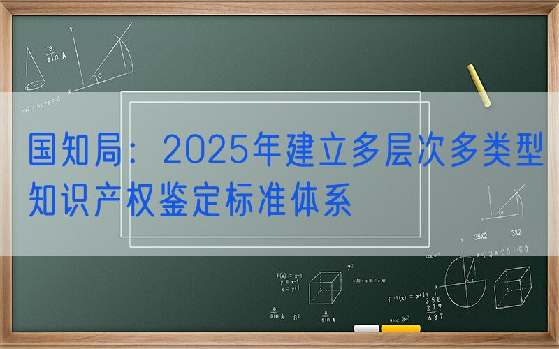 国知局：2025年建立多层次多类型知识产权鉴定标准体系