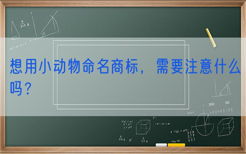 想用小动物命名商标，需要注意什么吗？