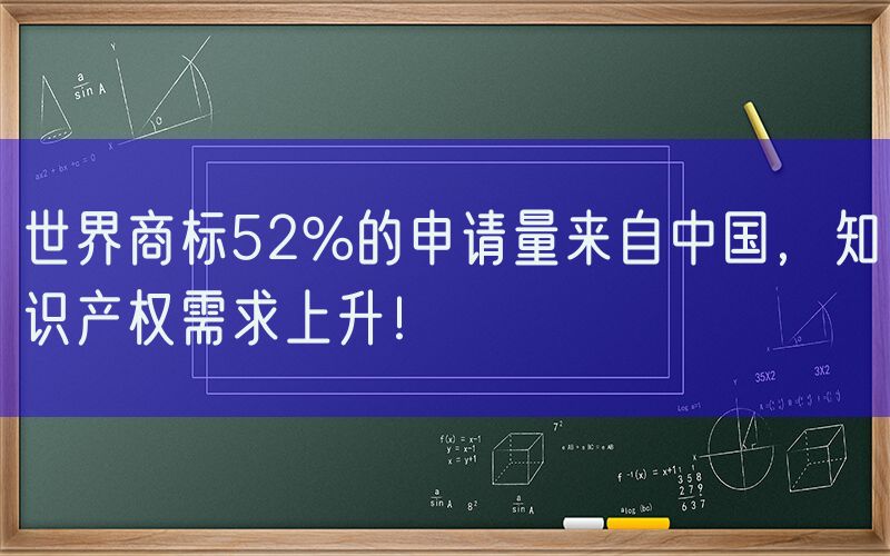 世界商标52%的申请量来自中国，知识产权需求上升！