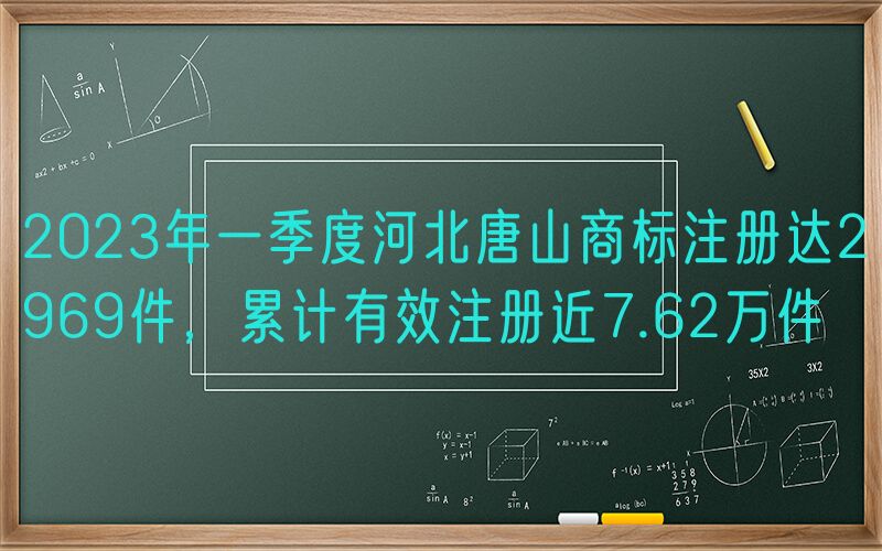 2023年一季度河北唐山商标注册达2969件，累计有效注册近7.62万件