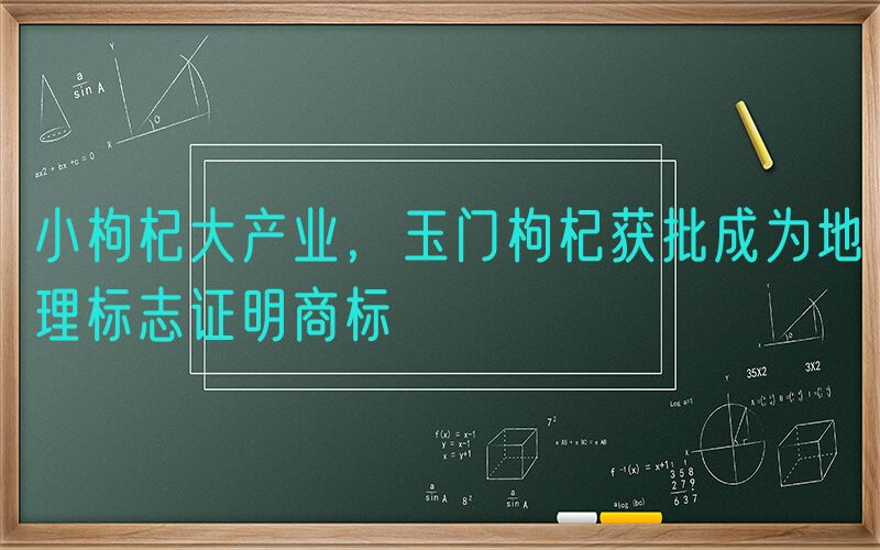 小枸杞大产业，玉门枸杞获批成为地理标志证明商标